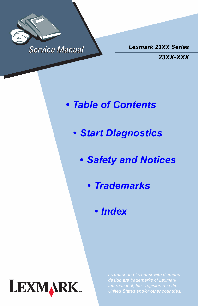 Lexmark Forms 23XX Service Manual-1